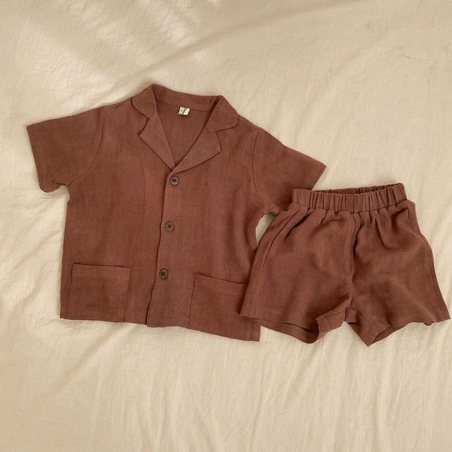 Summer Baby Clothes Set - Shirt & Shorts for Infants