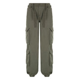 Workwear pocket splicing distressed jeans