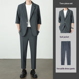 New Ice Silk Thin Summer Mens Casual Suit Jacket
