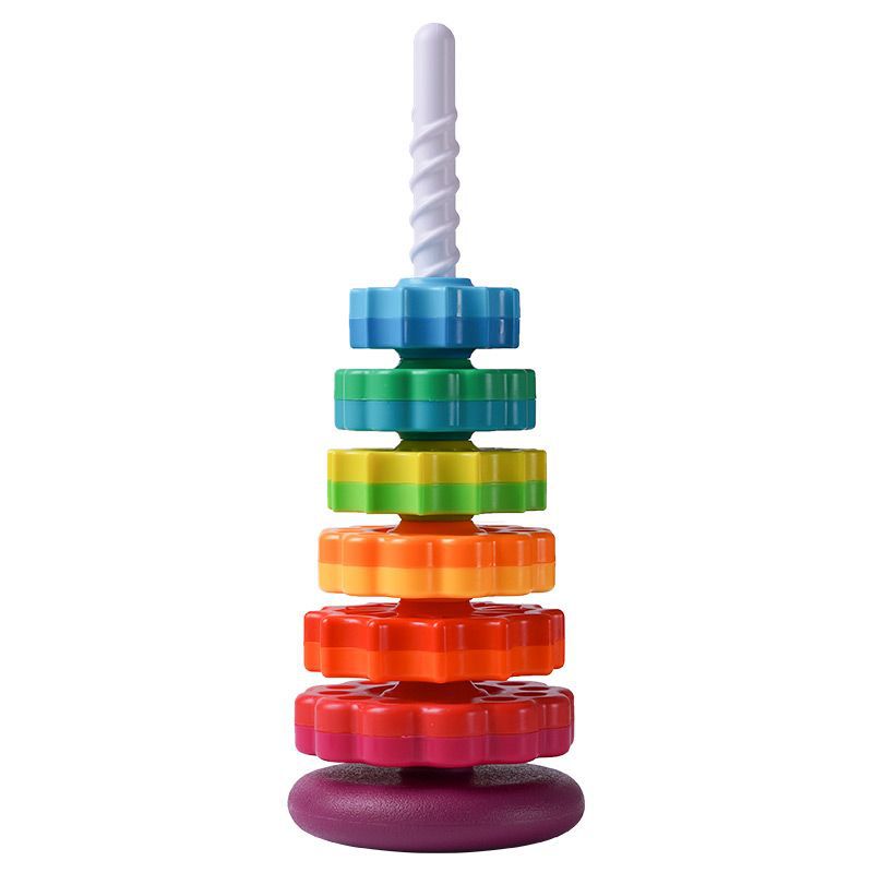 Cognitive Rainbow Tower Toy