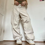 Cross-border foreign trade 2022 summer new European and American Spice fashion street retro casual low-waist drawstring loose woven pants