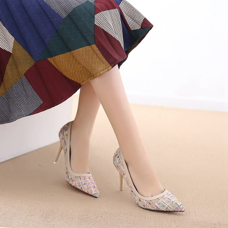 Fine heel fine heel professional heel shoes autumn and winter new lady fashion fashion cloth women shoes