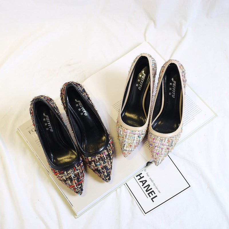 Fine heel fine heel professional heel shoes autumn and winter new lady fashion fashion cloth women shoes