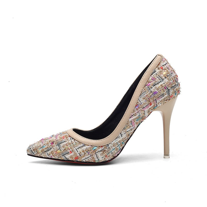 Fine heel fine heel professional heel shoes autumn and winter new lady fashion fashion cloth women shoes