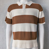 Men's Summer Lapel Short-Sleeve Sweater Casual Fashion Tee