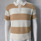 Men's Summer Lapel Short-Sleeve Sweater Casual Fashion Tee