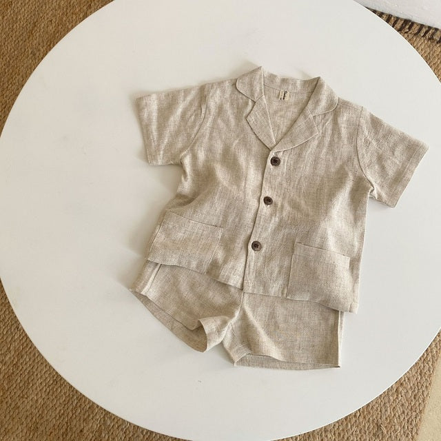 Summer Baby Clothes Set - Shirt & Shorts for Infants