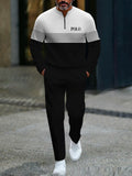 Casual Fashion Men's Long-Sleeve Pants Set