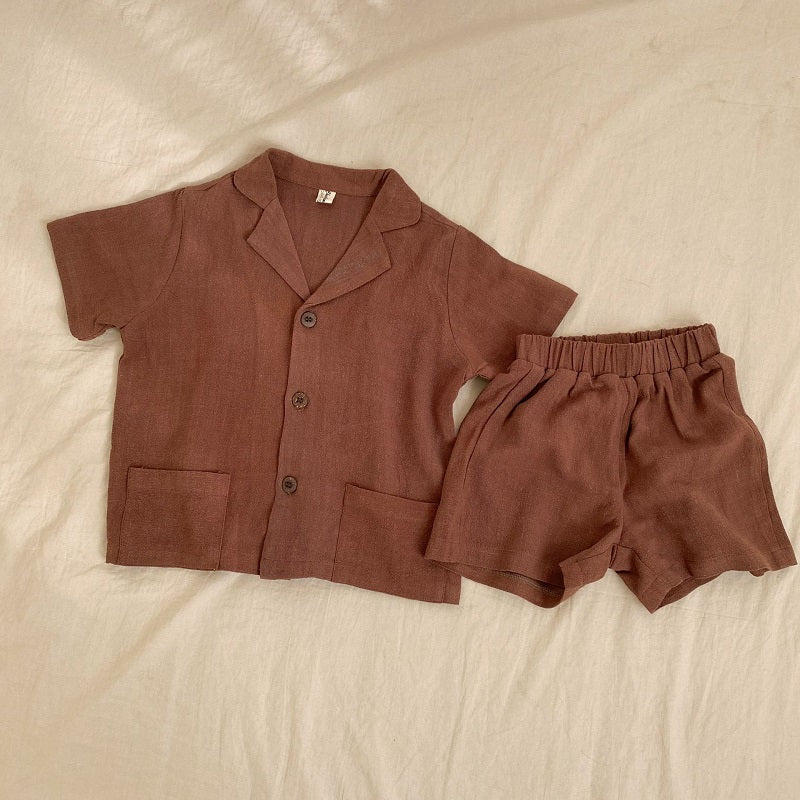 Summer Baby Clothes Set - Shirt & Shorts for Infants