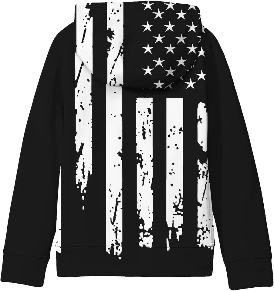 Teen Boys' Galaxy Fleece Sweatshirts Pocket Pullover Hoodies 4-16Y