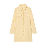 Women's Loose Lapels Zou Cloth Dress