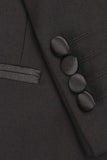 "Milan" Black Tuxedo Jacket Peak (Separates)-2