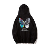 Hip Hop Butterfly Hoodie Sweatshirt Men Harajuku Streetwear Hooded Pullover Cotton Autumn Loose Hoodie Black Clothes-6