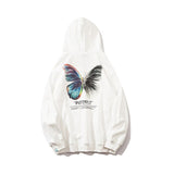 Hip Hop Butterfly Hoodie Sweatshirt Men Harajuku Streetwear Hooded Pullover Cotton Autumn Loose Hoodie Black Clothes-5